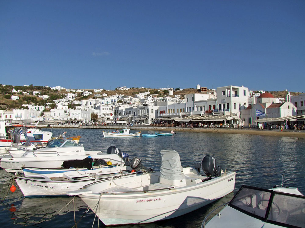 Mykonos. Wyspa niebieskich drzwi